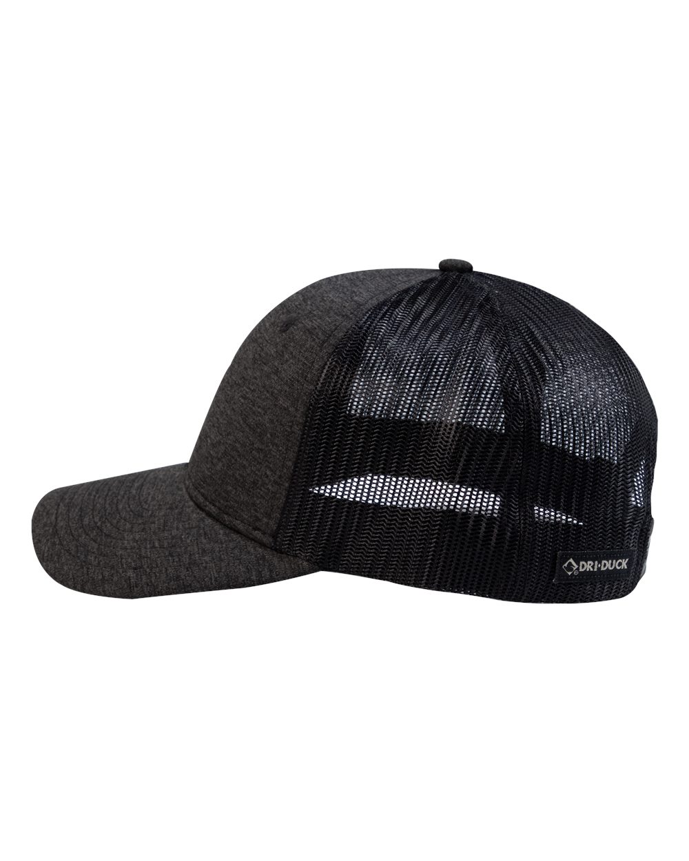 Left View of Black Rover Trucker Cap - 3092