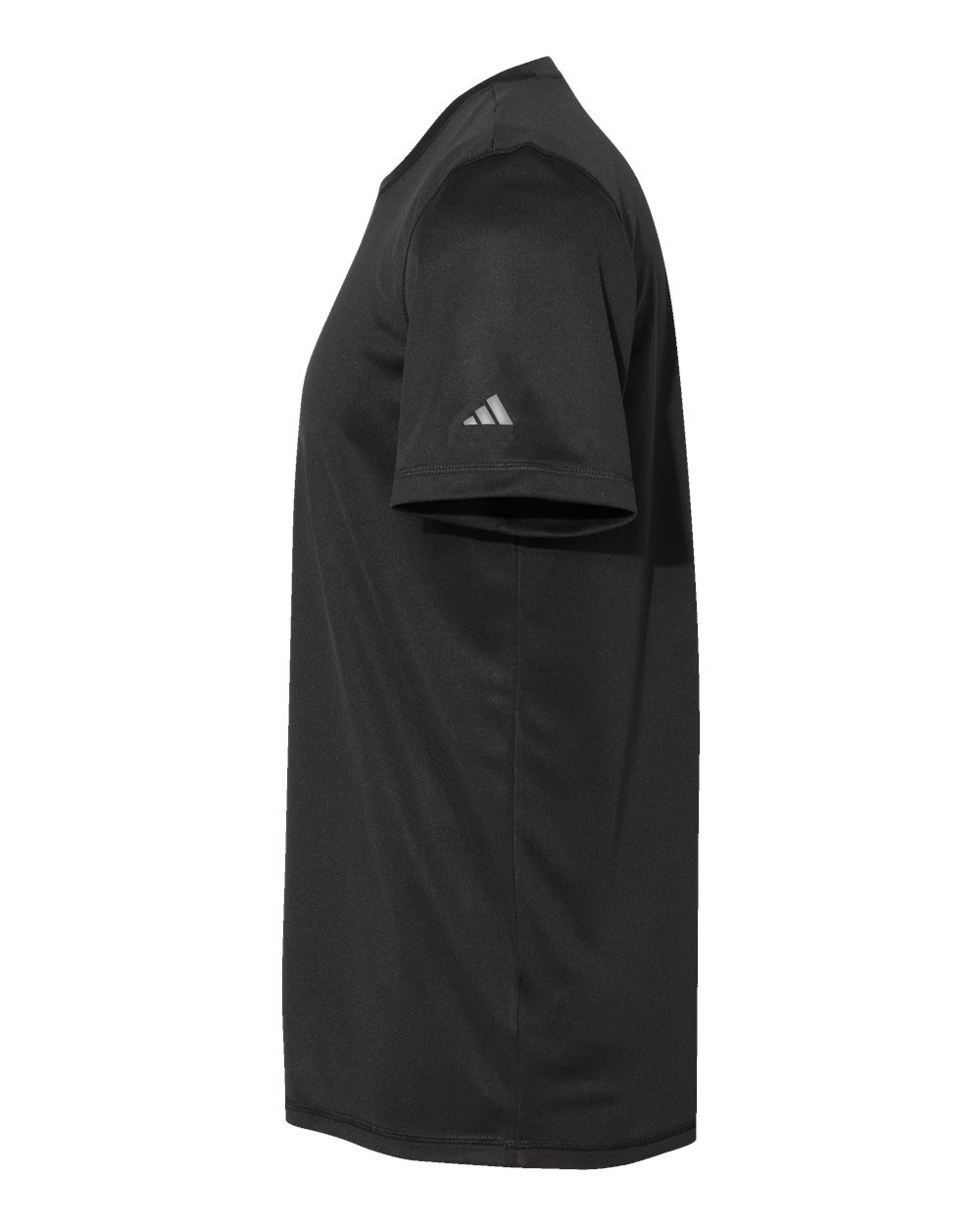 Left View of Black Sport T-Shirt - A376