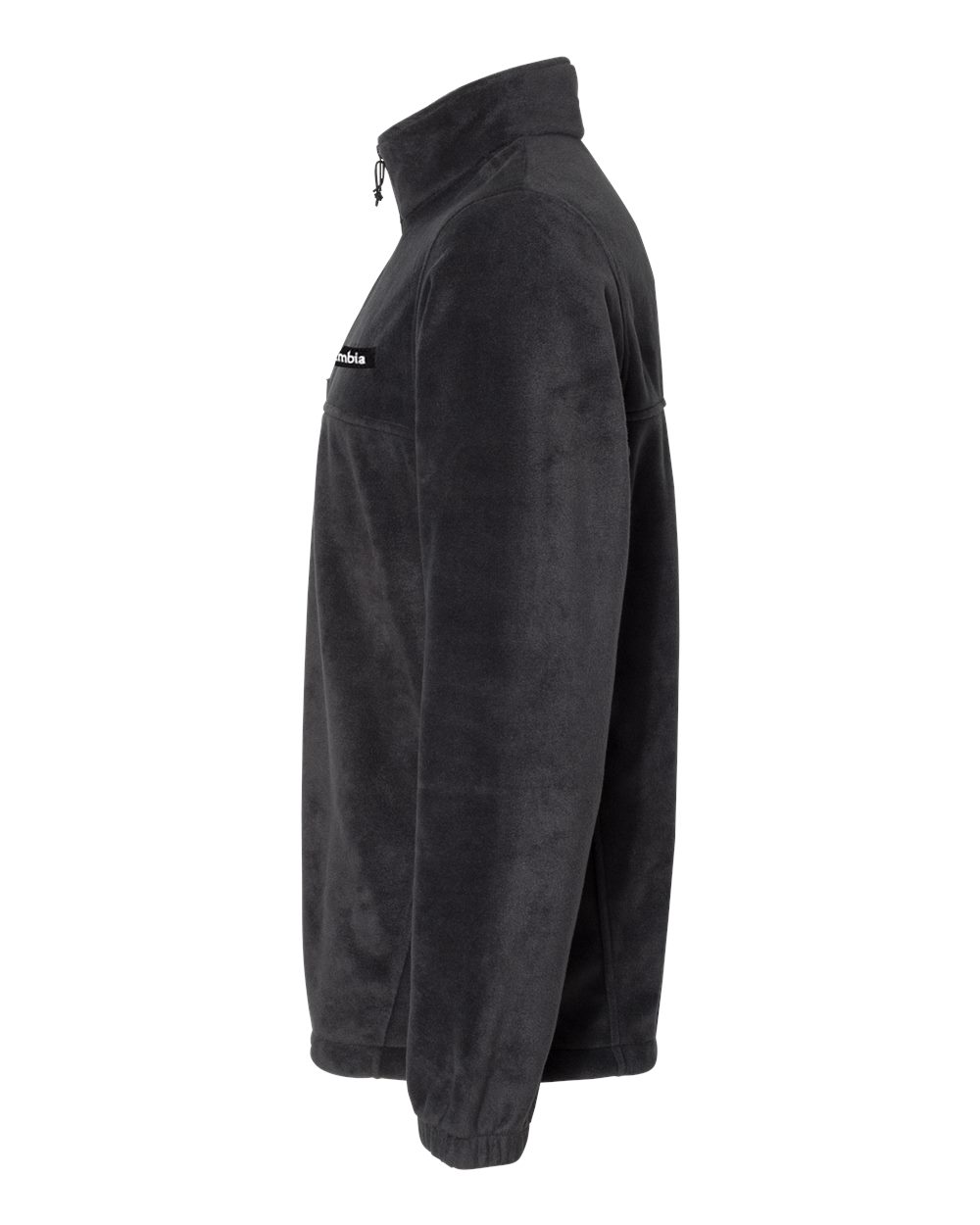 Left View of Black Steens Mountain™ Fleece Quarter-Zip Pullover - 162019