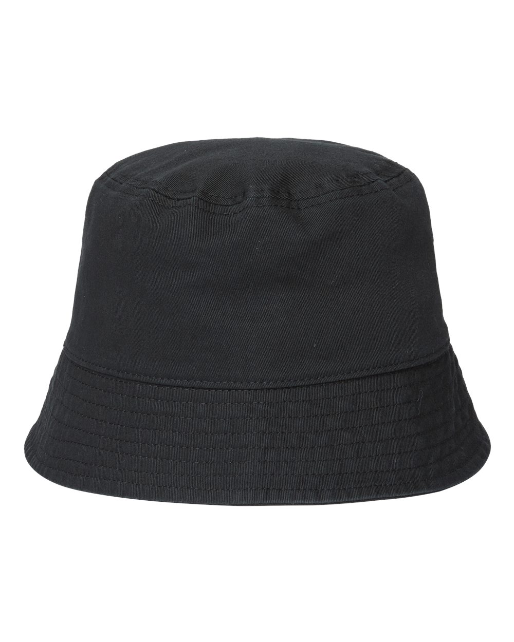 Left View of Black Sustainable Bucket Hat - POWELL