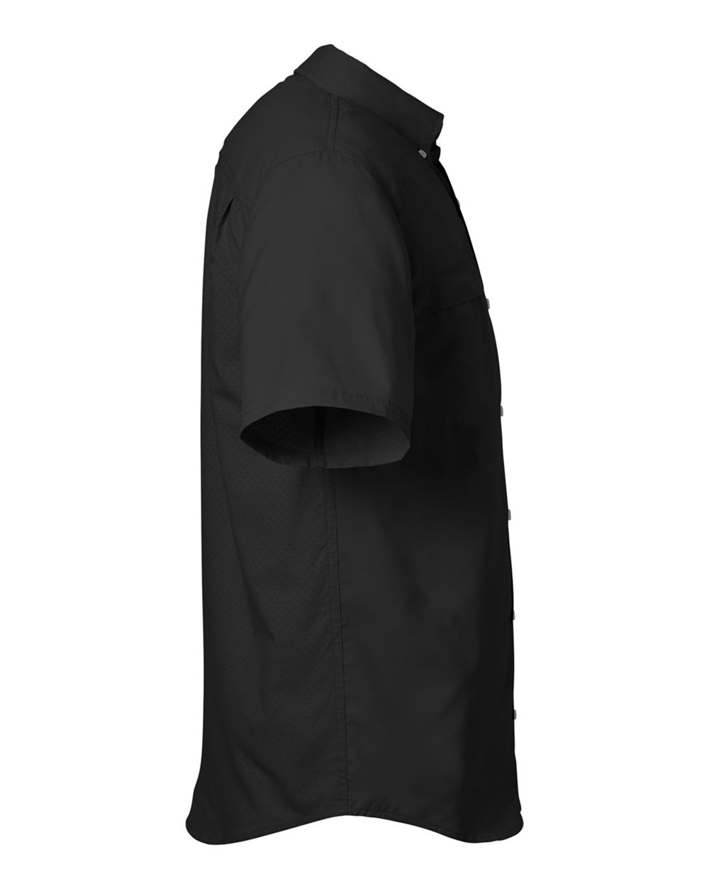 Rear View of Black Tide Point Short Sleeve Shirt - H150171