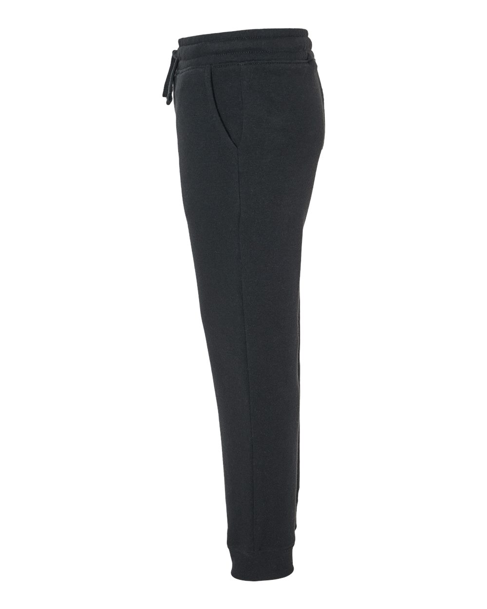 Left View of Black Toddler Lightweight Special Blend Sweatpants - PRM11PNT