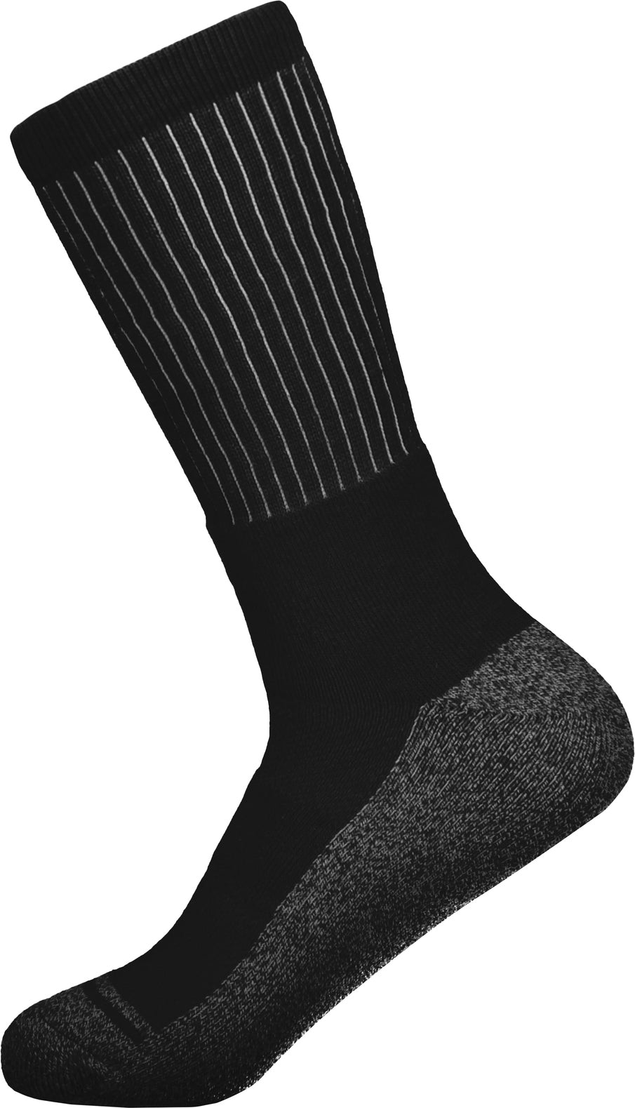 Left View of BLACK TONAL CREW SOCK