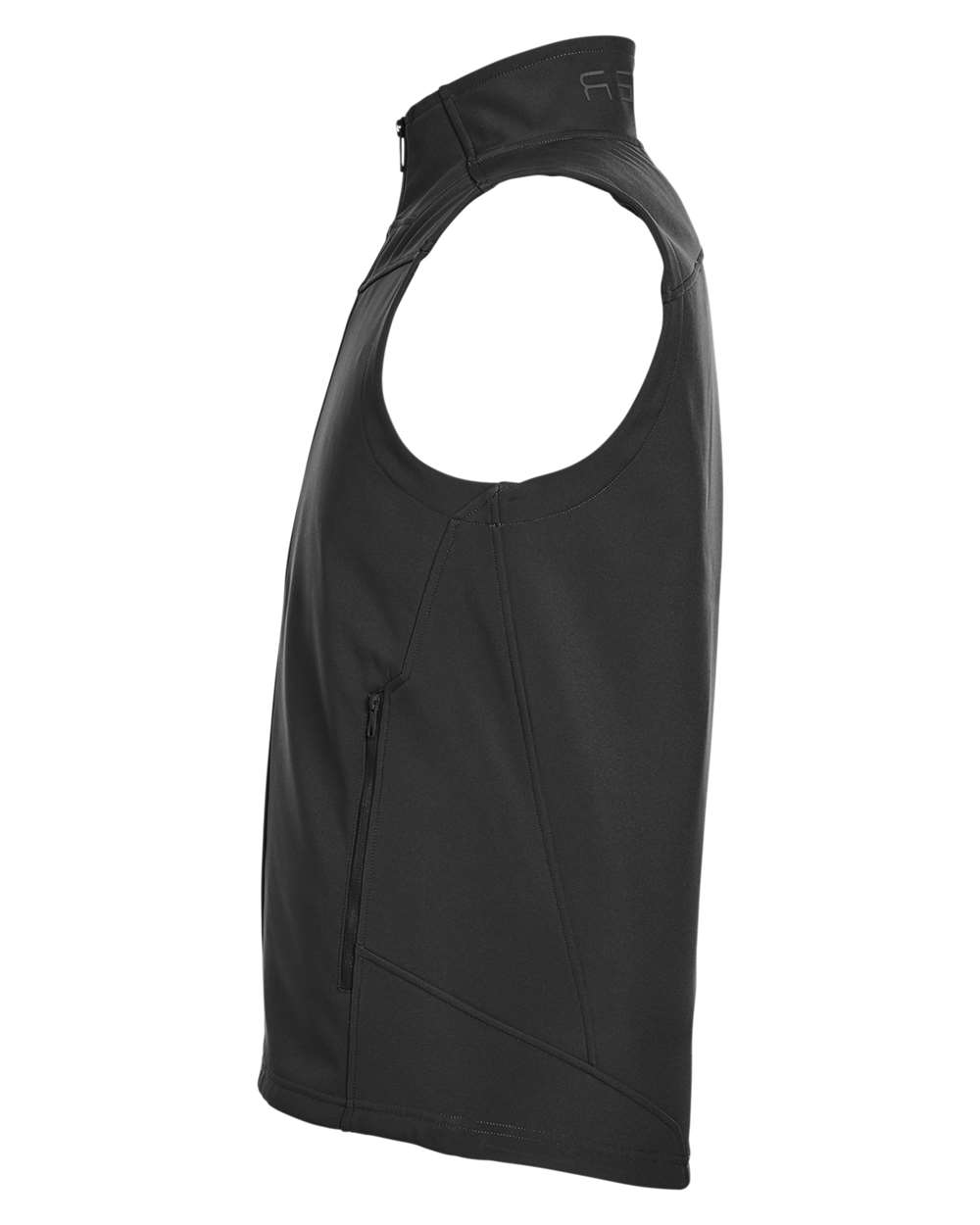 Rear View of Black Touring Vest - S17749