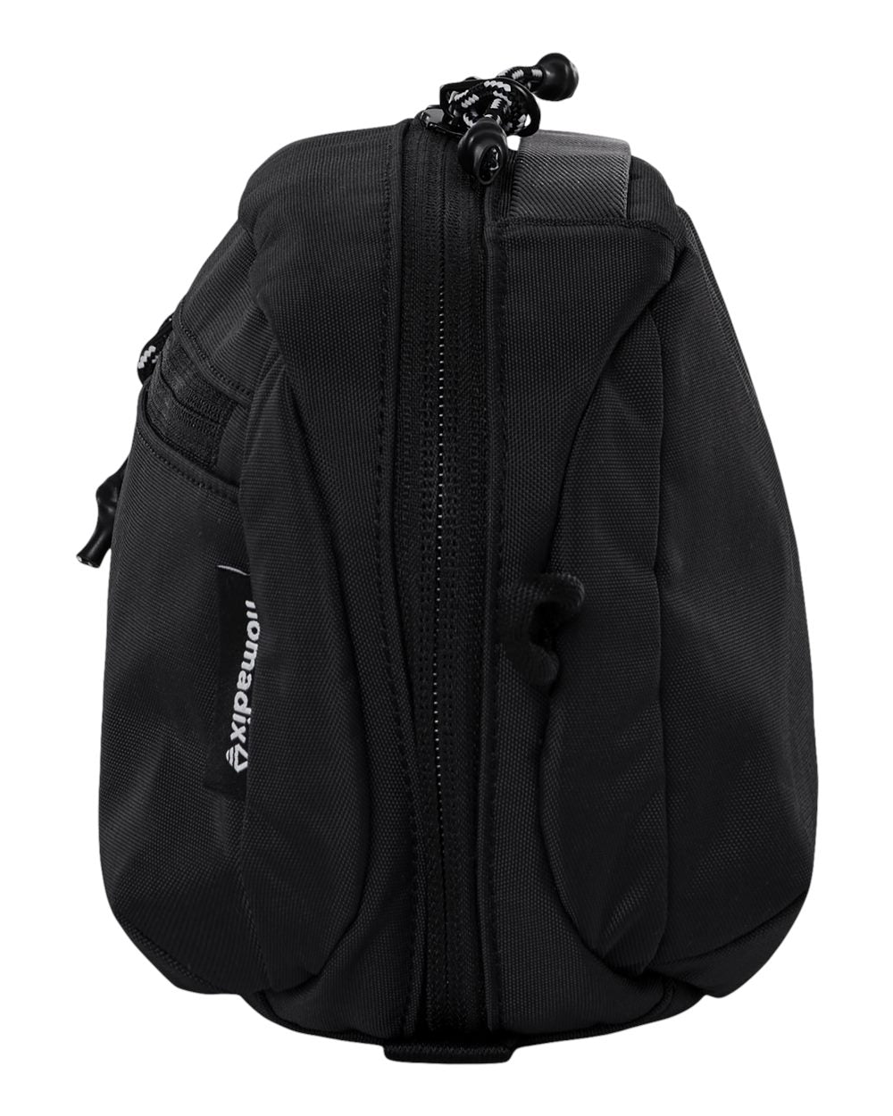Left View of Black Traveler Tech Pouch - TECHRN plain