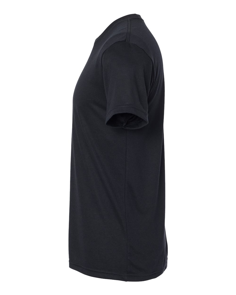 Left View of Black Triblend T-Shirt - 6010