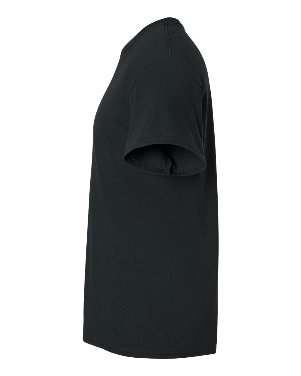 Left View of Black Ultra Cotton® Tall T-Shirt - 2000T