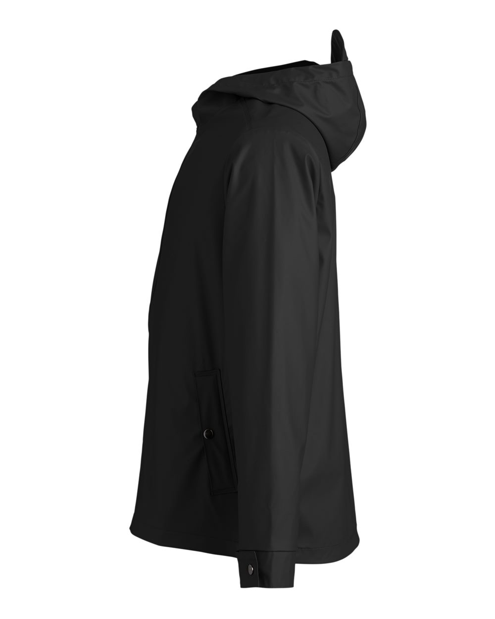 Left View of Black Unisex New Classics® Prescott Rain Jacket - DG720