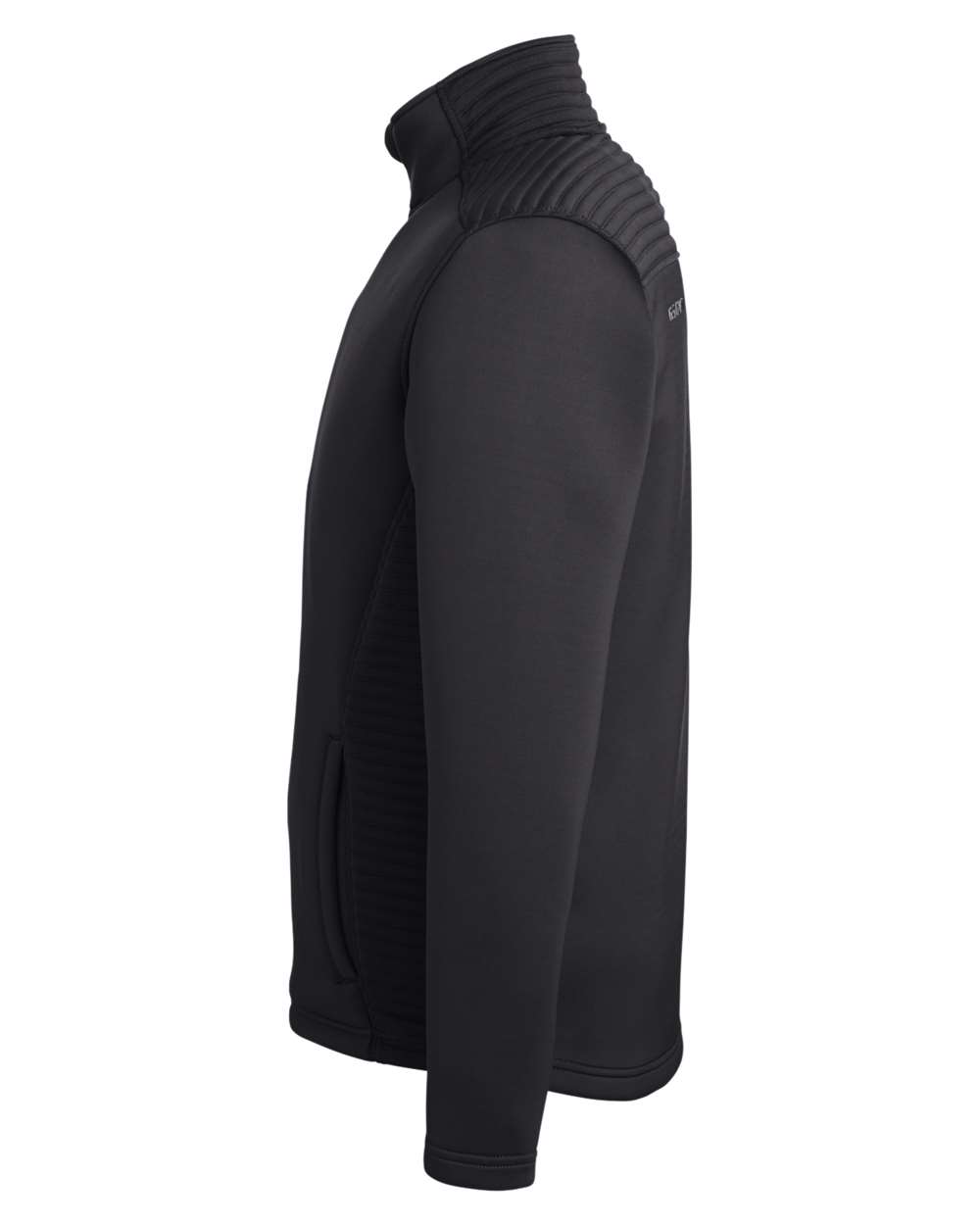 Rear View of Black Venom Full-Zip Jacket - S16539