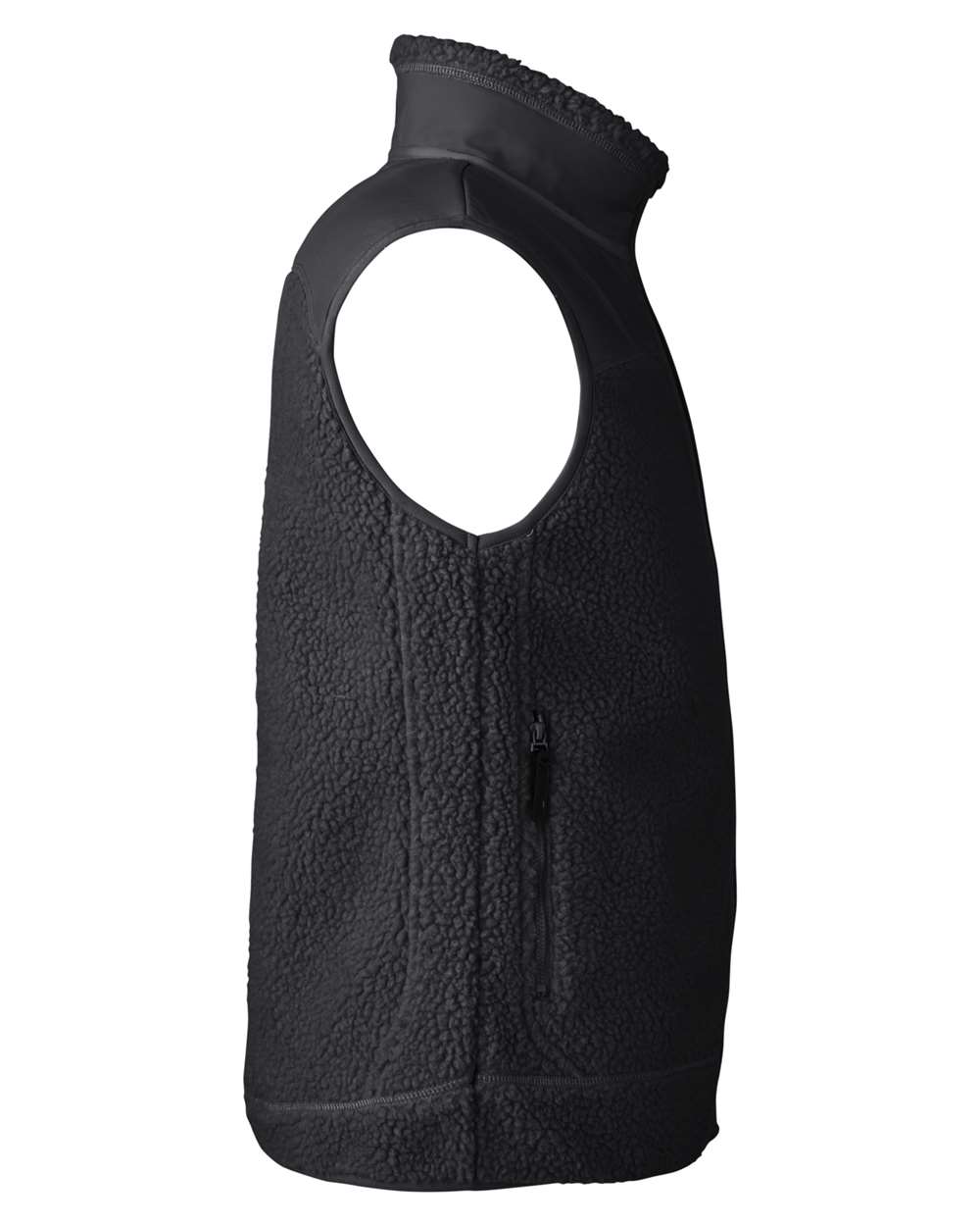 Rear View of Black Venture Sherpa Vest - S17965