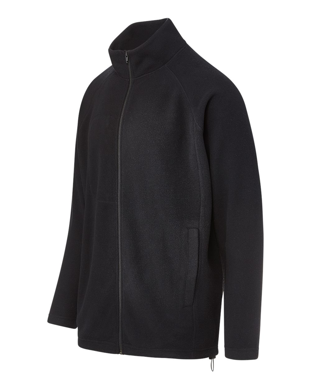 Left View of Black Whisper Fleece™ Full-Zip Jacket - 24138