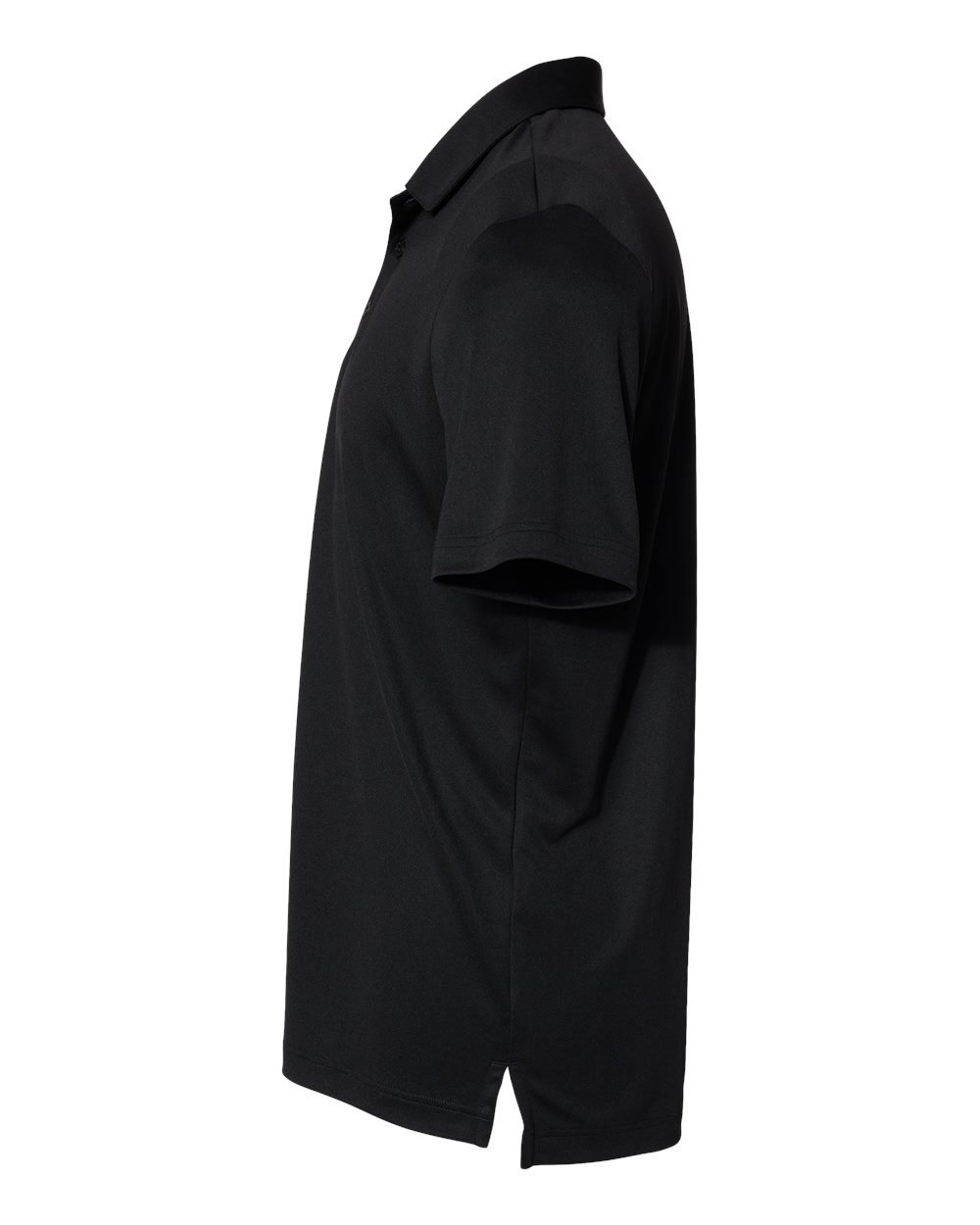 Left View of Black/ White Floating 3-Stripes Polo - A480
