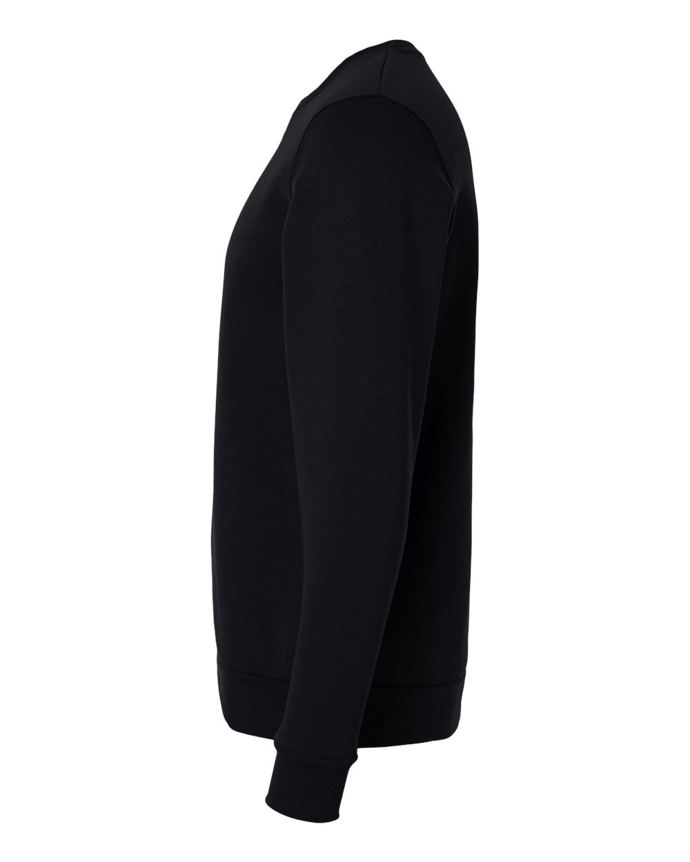 Left View of Black/ White Men's Team Icon Fleece Crew - 6014160 plain