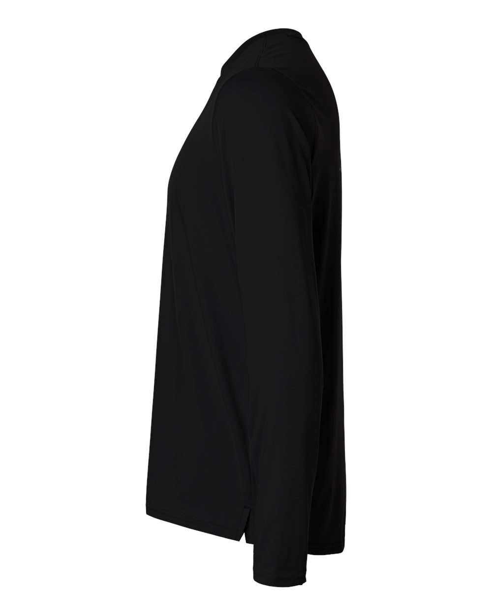 Left View of Black/ White Men's Team Vanish Long Sleeve T-Shirt - 6014166