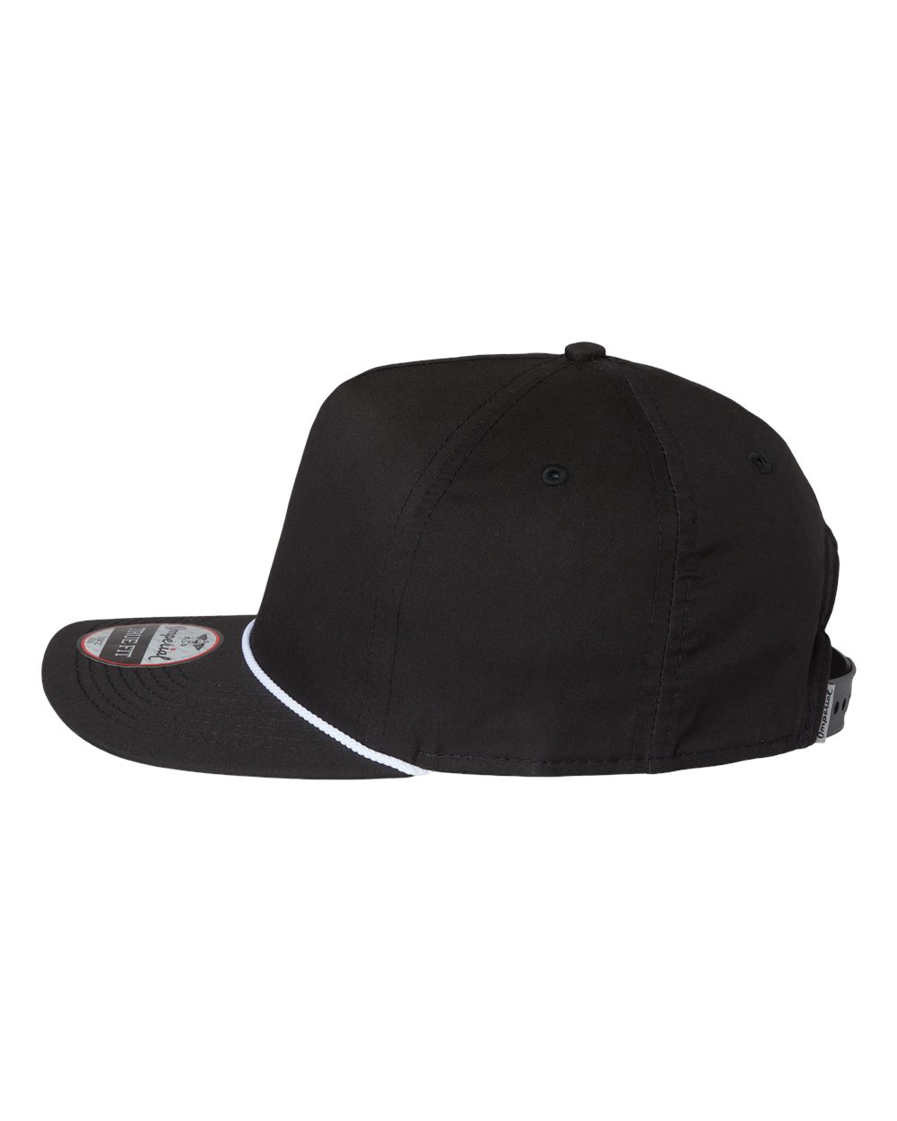 Left View of Black/ White The Barnes Cap - 5056