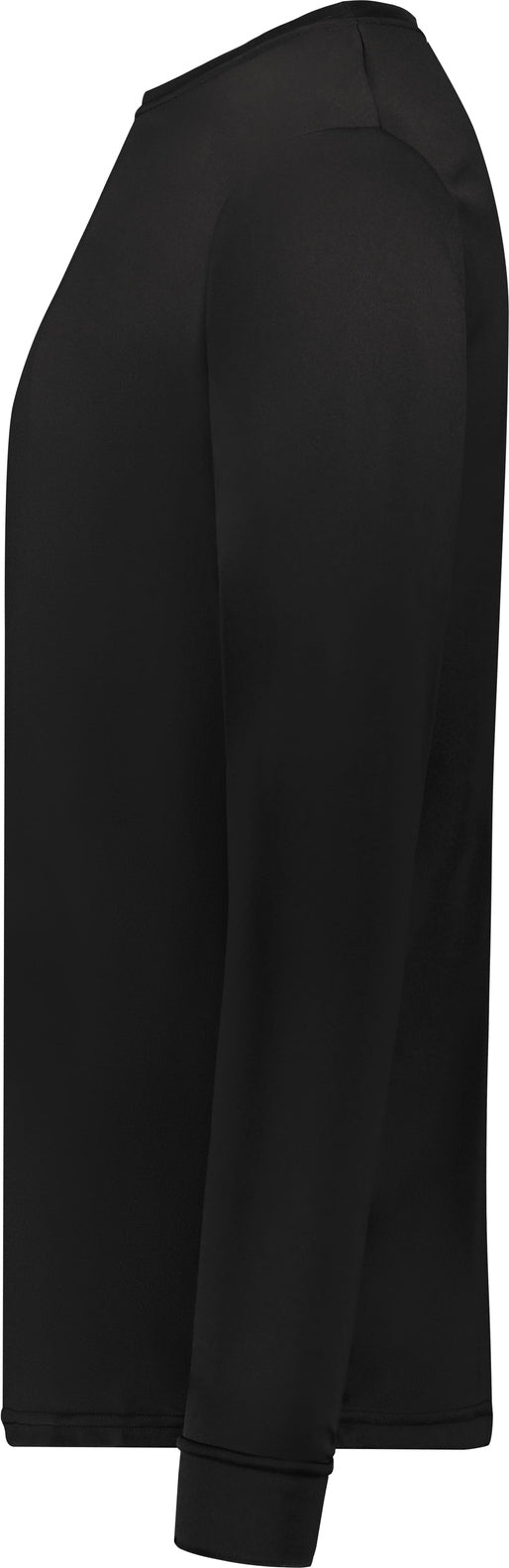 Left View of BLACK WICKING LONG SLEEVE T-SHIRT