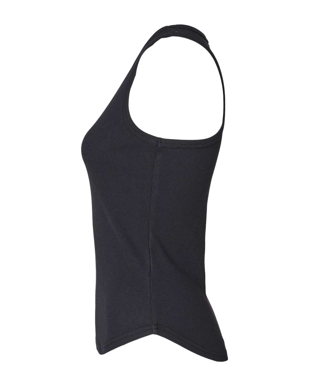 Left View of Black Women&#39;s Adrienne Tank Top - BW2501