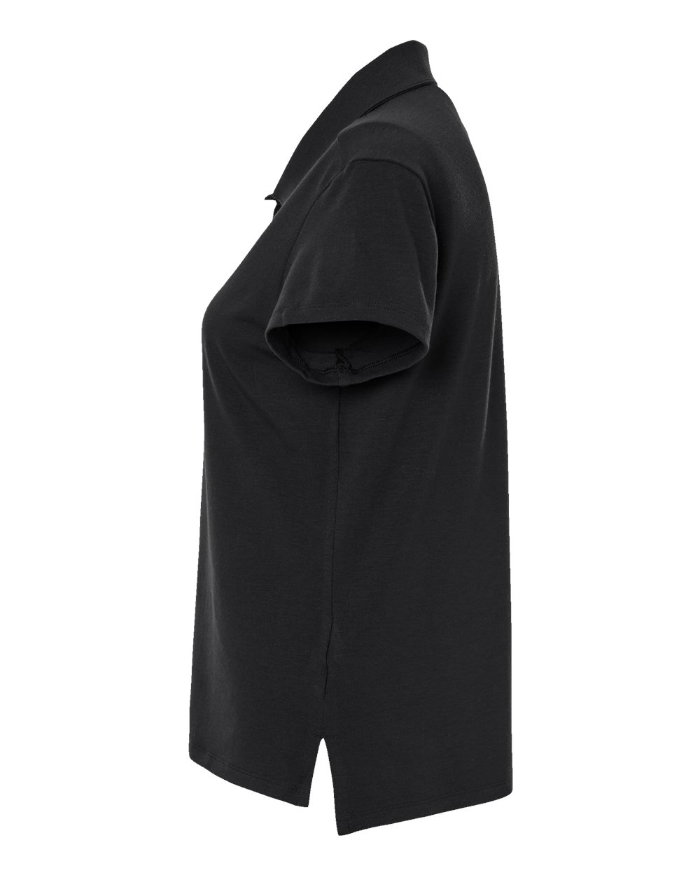 Left View of Black Women&#39;s Blend Polo - A690