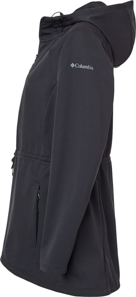 Left View of Black Women&#39;s Flora Park™ II Soft Shell Jacket - 208499