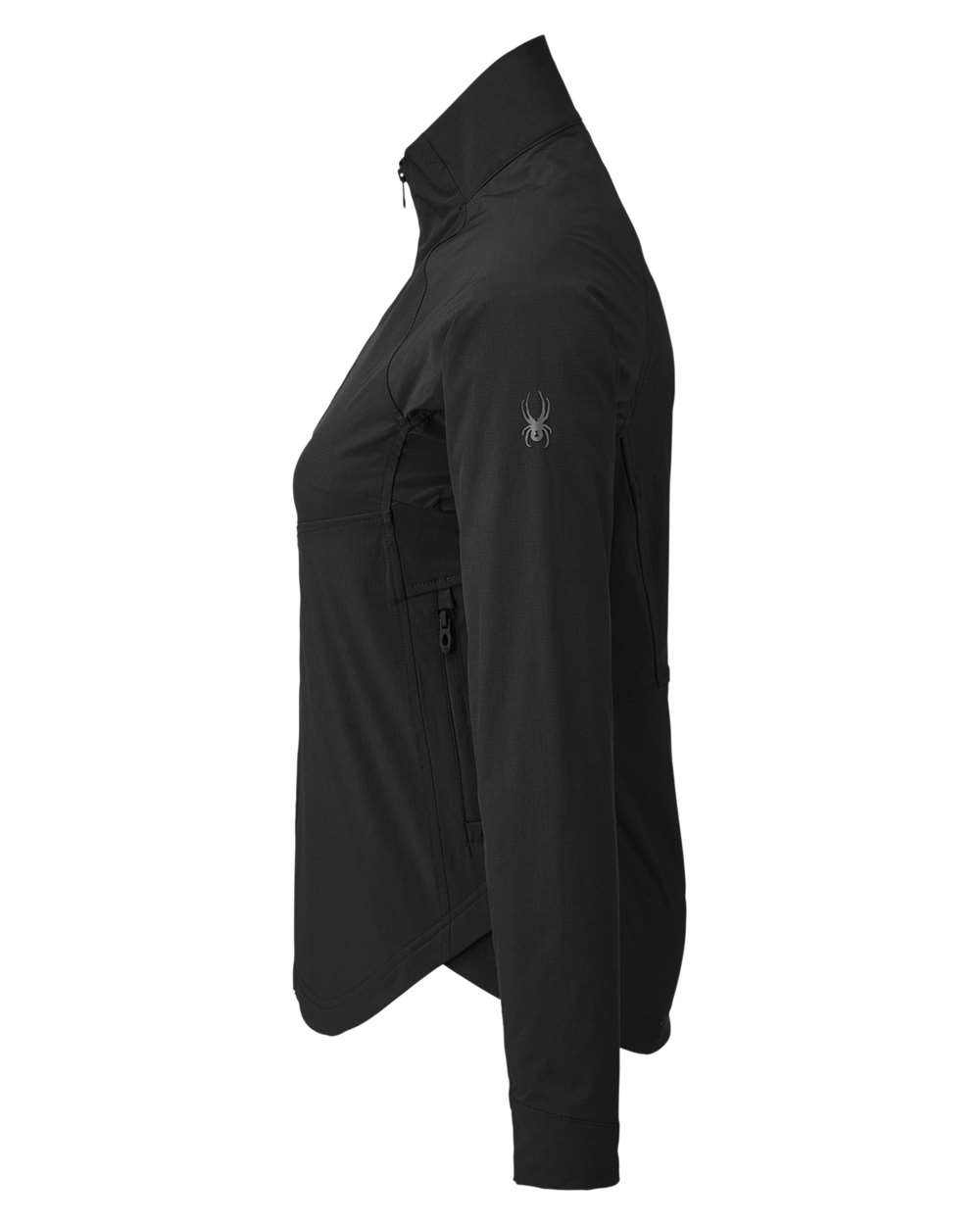 Rear View of Black Women's Glydelite Jacket - S17919