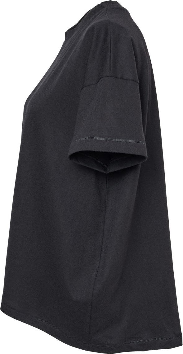 Left View of Black Women&#39;s Hi-Lo Tee - 3519