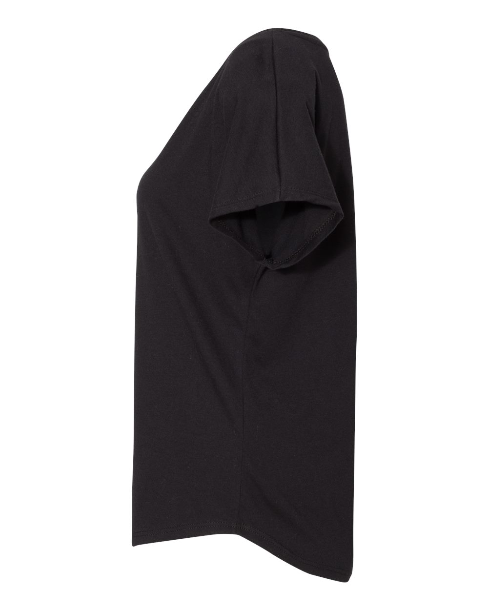 Left View of Black Women&#39;s Ideal Dolman T-Shirt - 1560