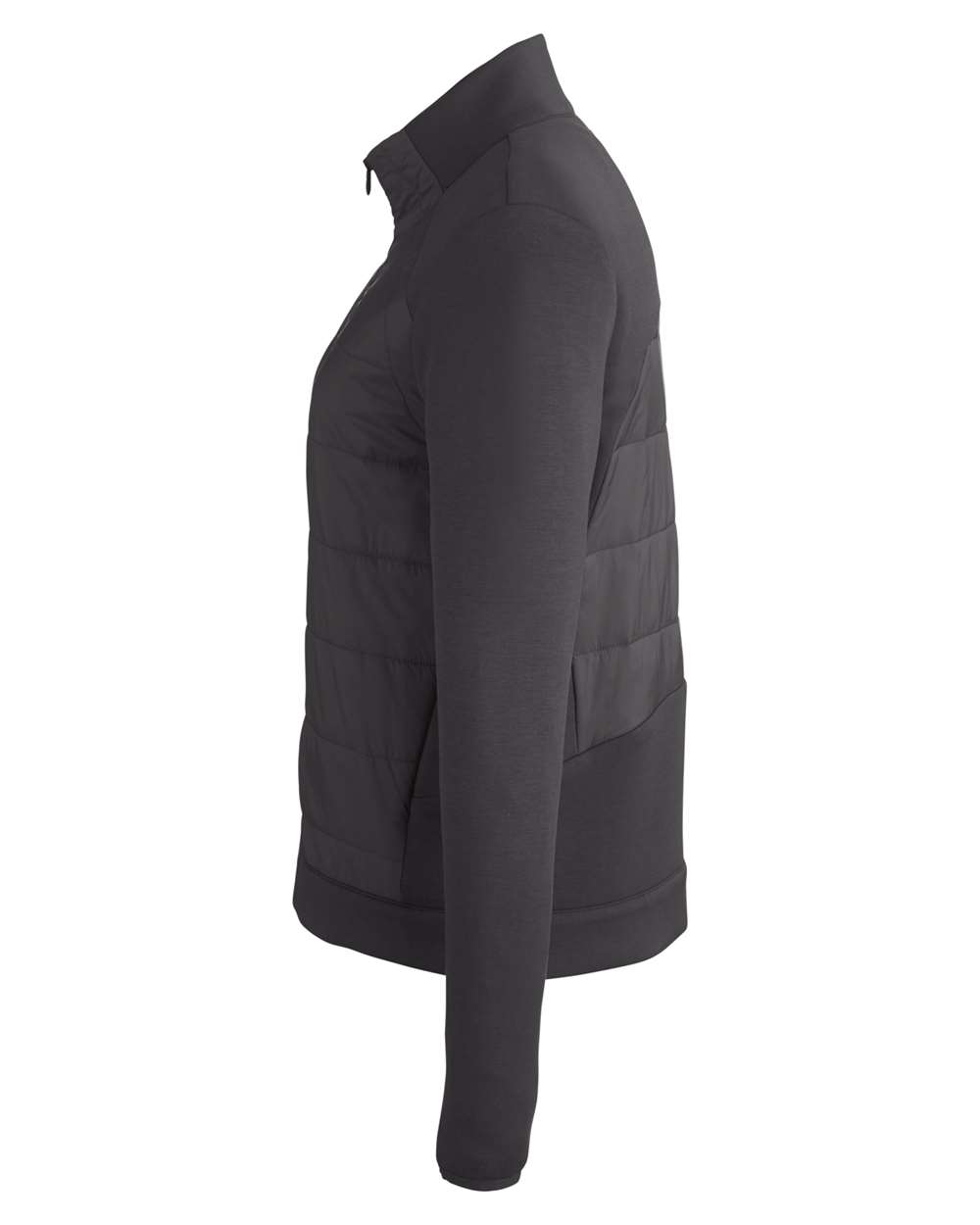 Rear View of Black Women's Impact Full-Zip Jacket - S17978