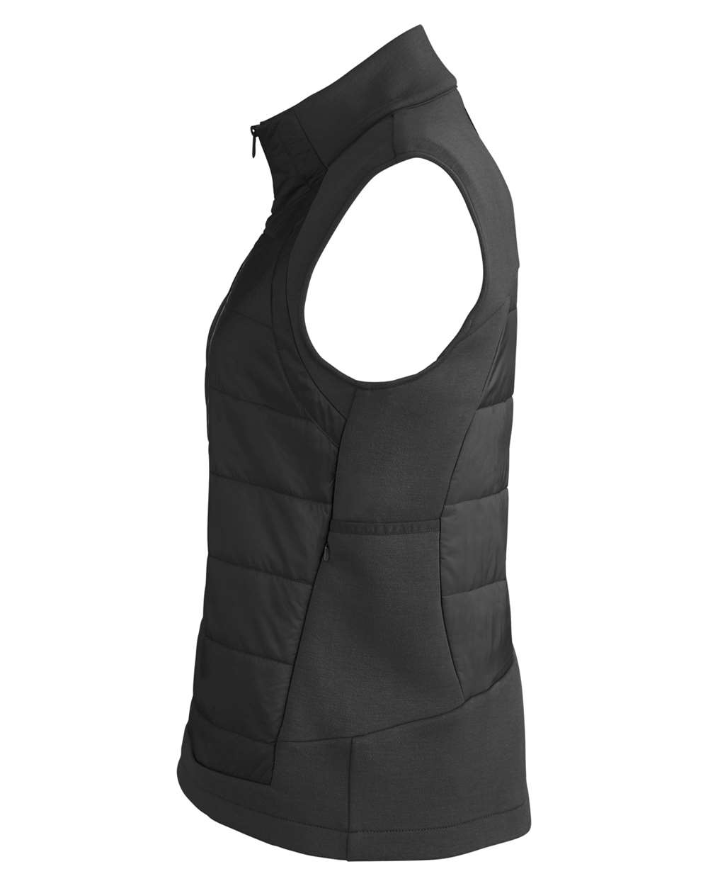 Rear View of Black Women's Impact Vest - S17996