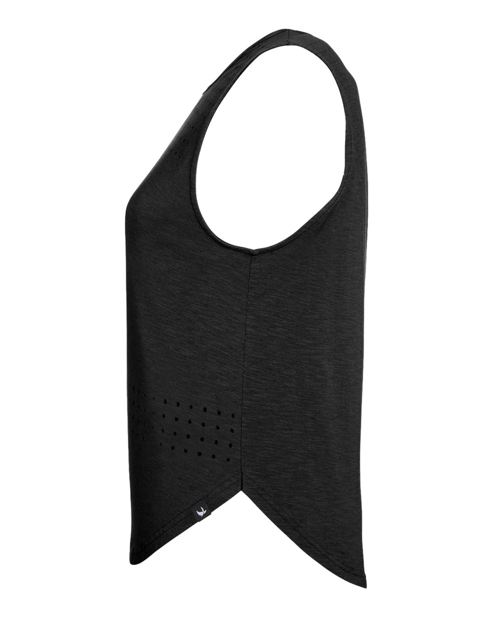Rear View of Black Women's Lumasof Mood Tank - PDP6254
