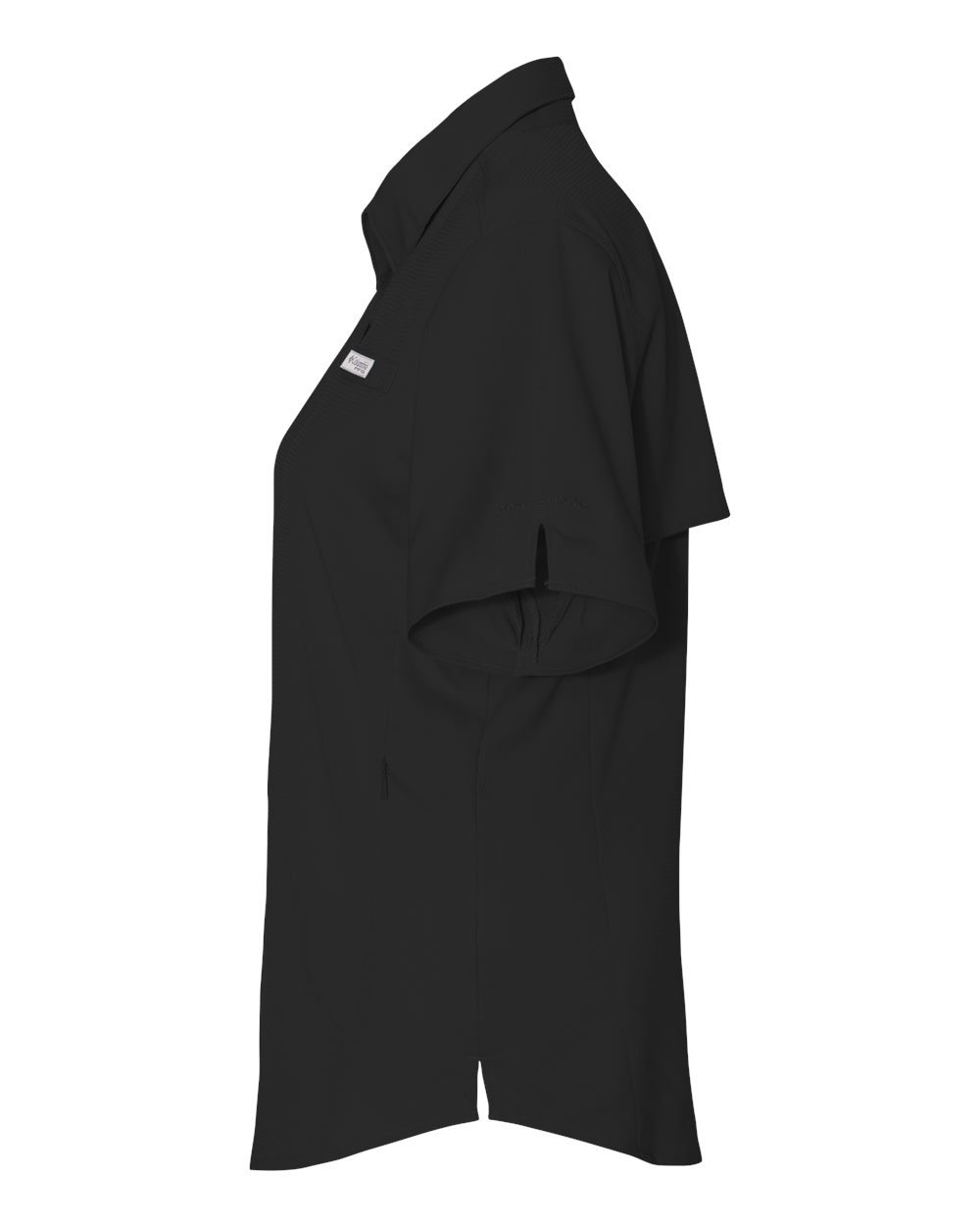 Left View of Black Women&#39;s PFG Tamiami™ II Short Sleeve Shirt - 212466