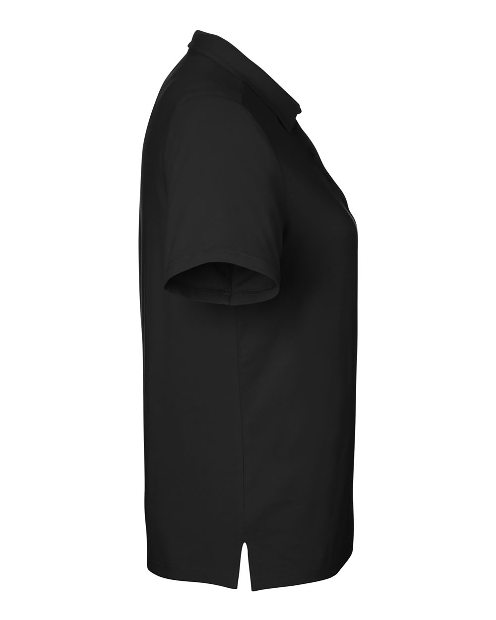 Left View of Black Women&#39;s Raleigh Stretch Polo - DG120W
