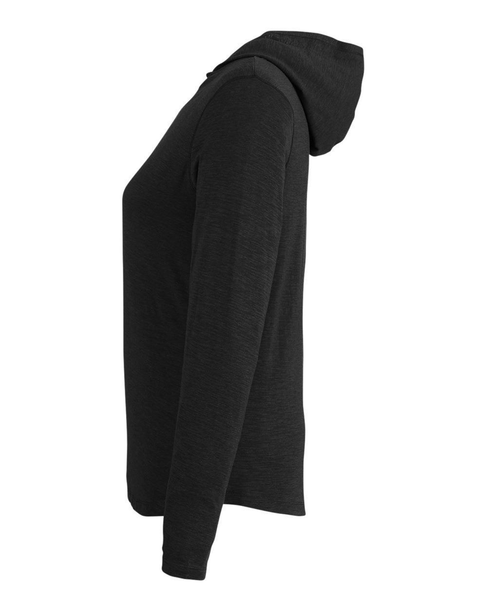 Rear View of Black Women's Recess Hooded Pullover - TW850S