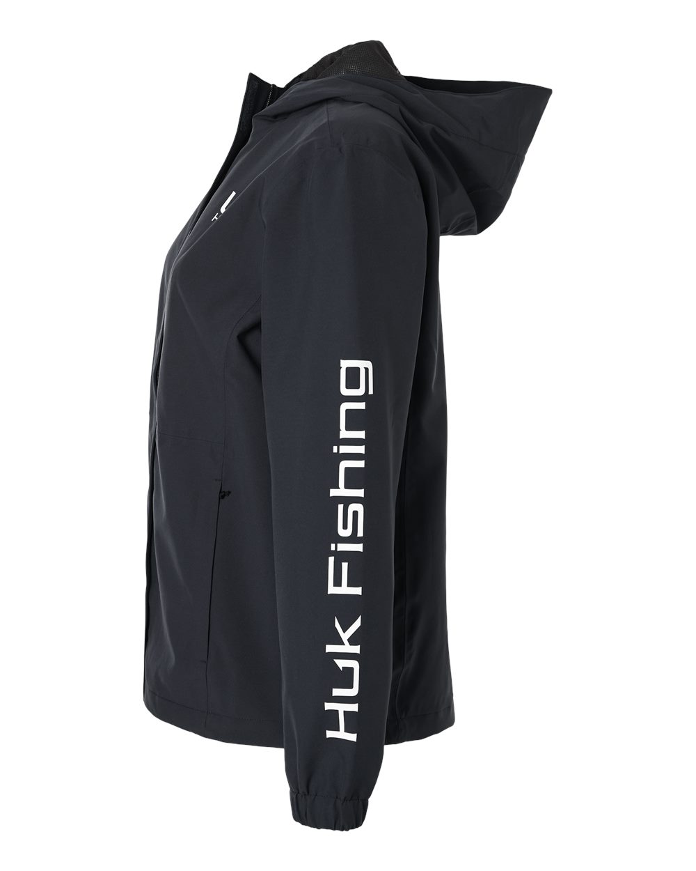Rear View of Black Women's Storm Rain Jacket - H640027