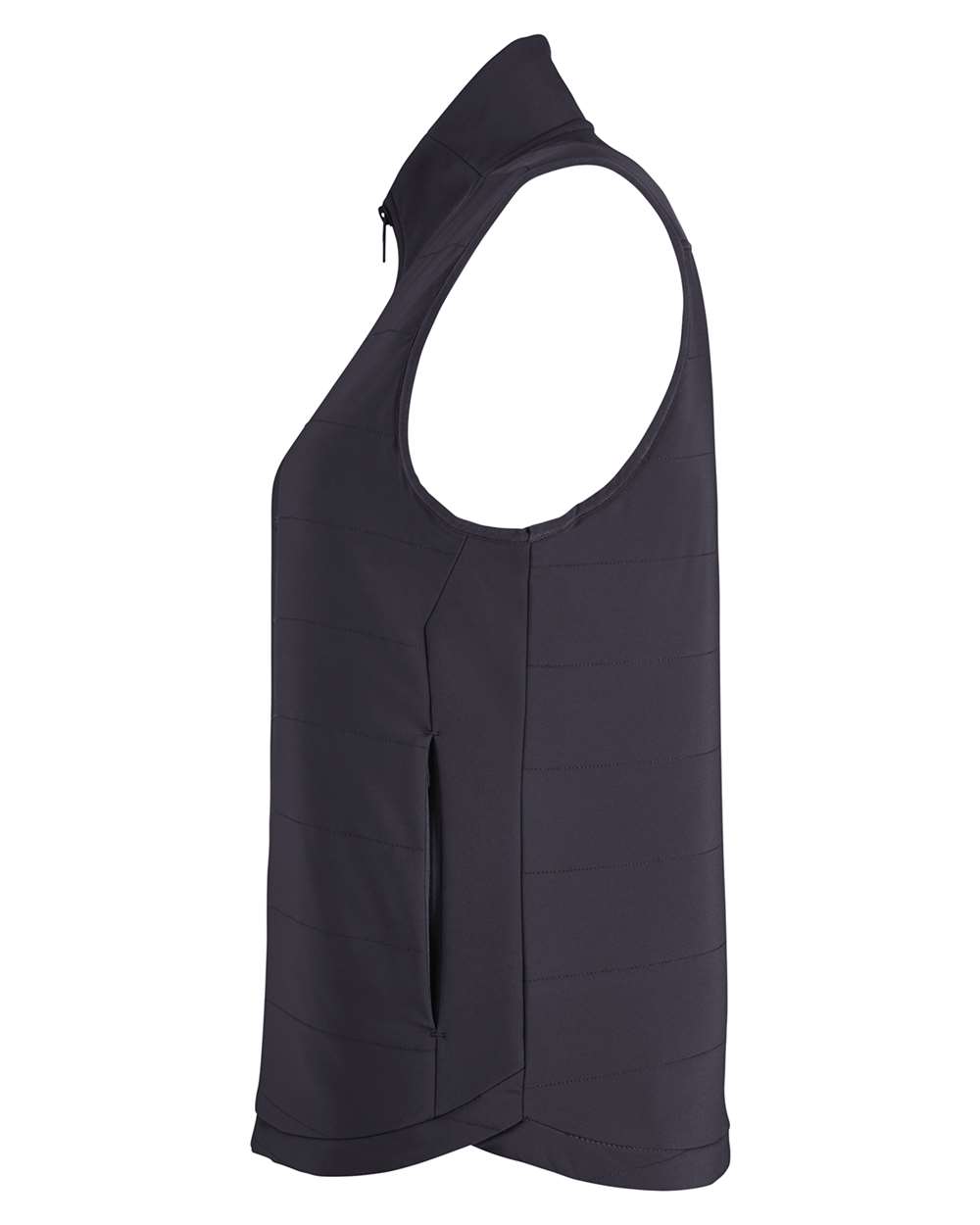 Rear View of Black Women's Transit Vest - S17029