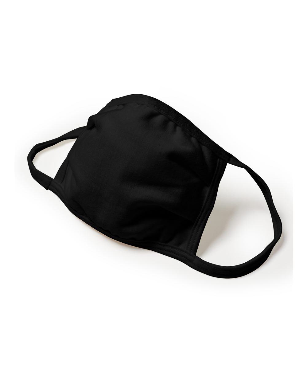 Left View of Black X-Temp™ Youth 2-Ply Face Mask - BMSKKR