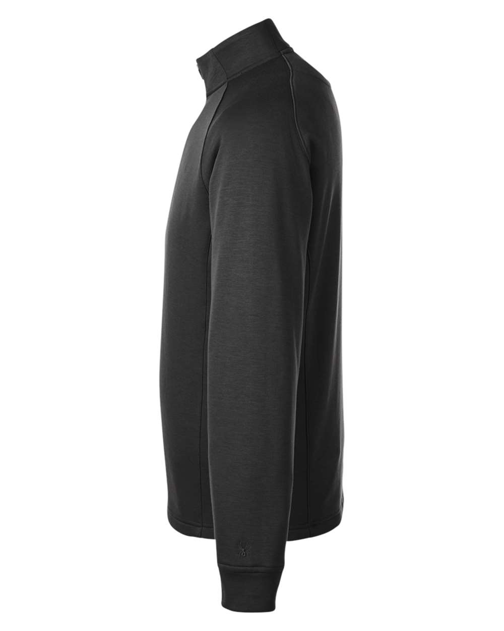 Rear View of Black Xtryme Half-Zip - S18027