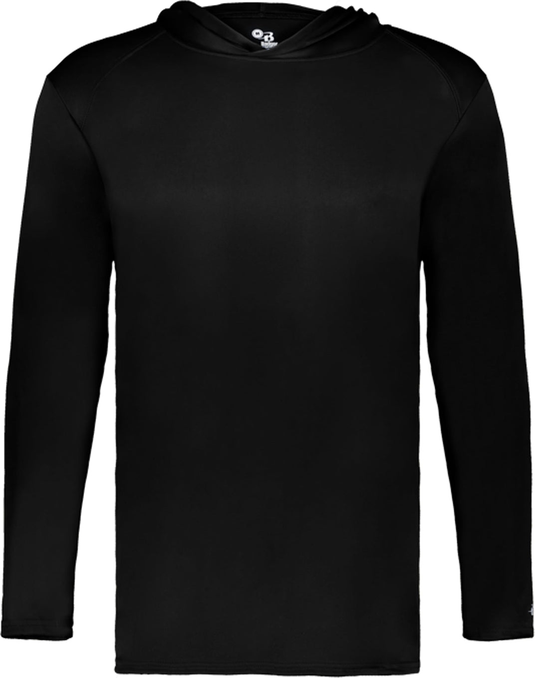 Left View of BLACK YOUTH B-CORE L/S HOOD TEE