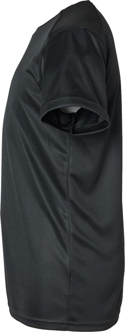 Left View of Black Youth Islander Performance T-Shirt - 208Y