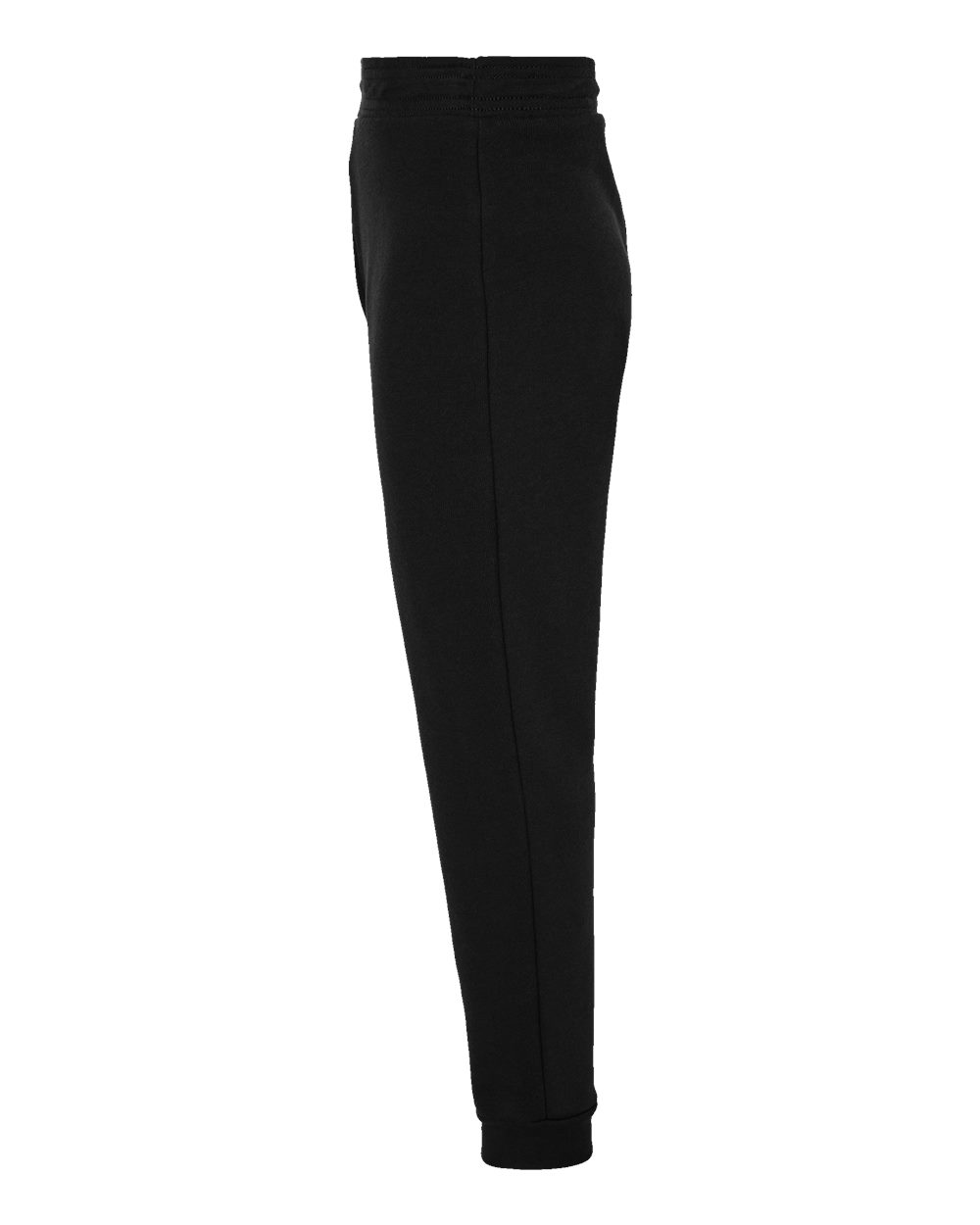 Left View of Black Youth Jogger Sweatpants - 3727Y