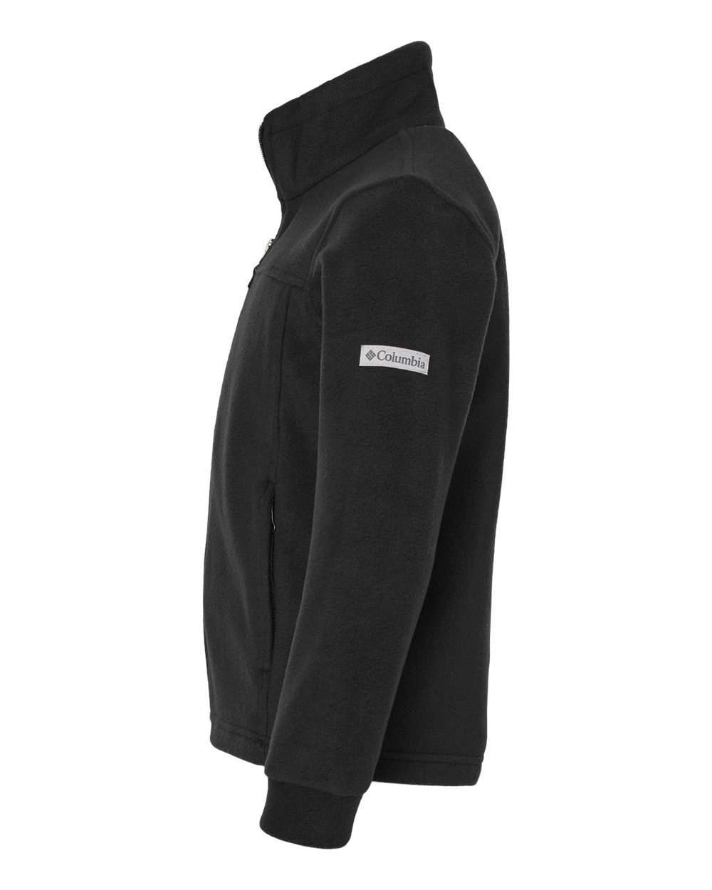 Left View of Black Youth Steens Mountain™ II Fleece Full-Zip Jacket - 212479