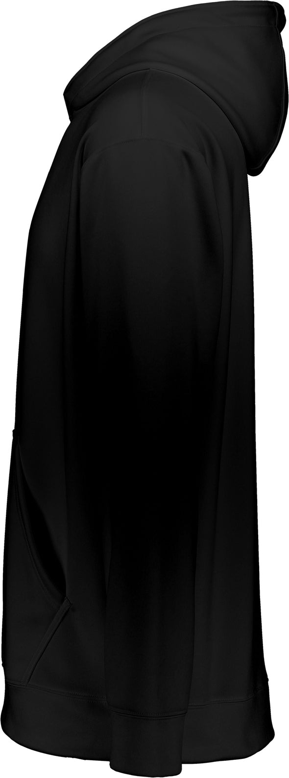 Left View of BLACK YTH WCKNG FLCE HOOD SWEATSHIRT