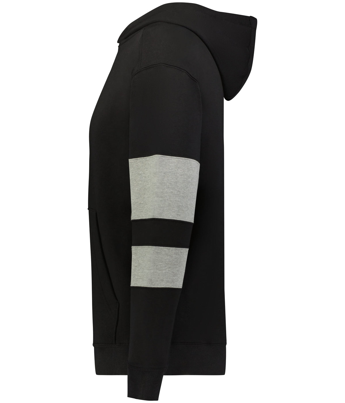 Left View of BLACK/CHARCOAL HEATHER YTH JACKSON WAY HOODIE