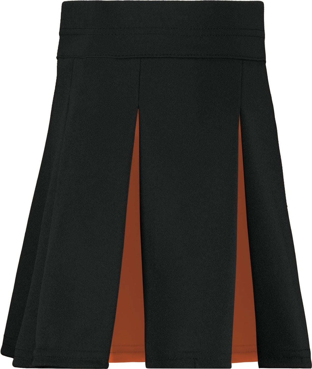 Left View of BLACK/ORANGE GIRLS LIBERTY SKIRT