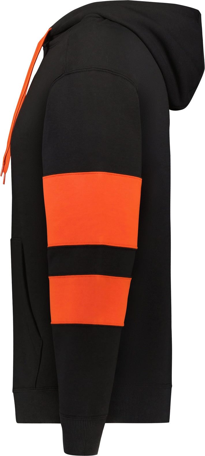 Left View of BLACK/ORANGE JACKSON WAY HOODIE