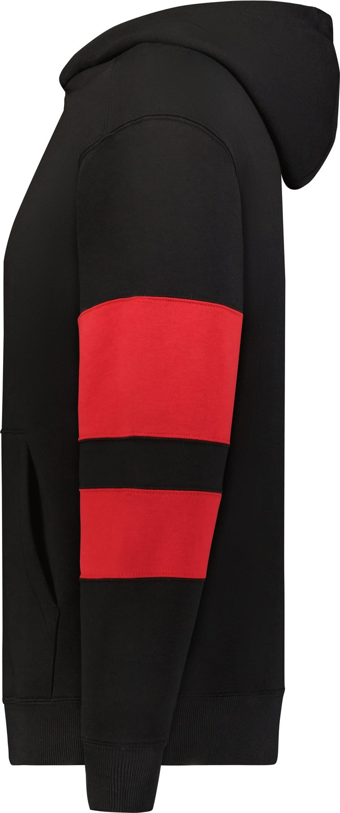Left View of BLACK/SCARLET YTH JACKSON WAY HOODIE