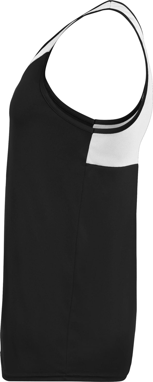 Left View of BLACK/WHITE ACCELERATE JERSEY