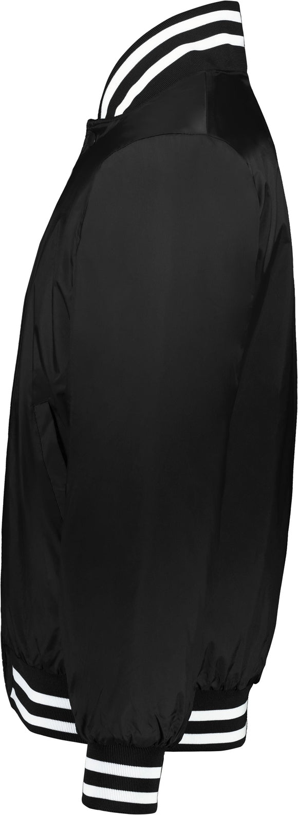 Left View of BLACK/WHITE HERITAGE JACKET