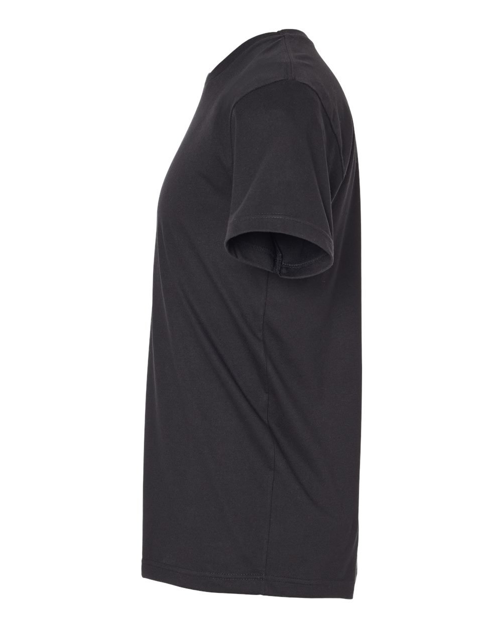 Left View of Blended Black Fine Jersey Tee - 6901