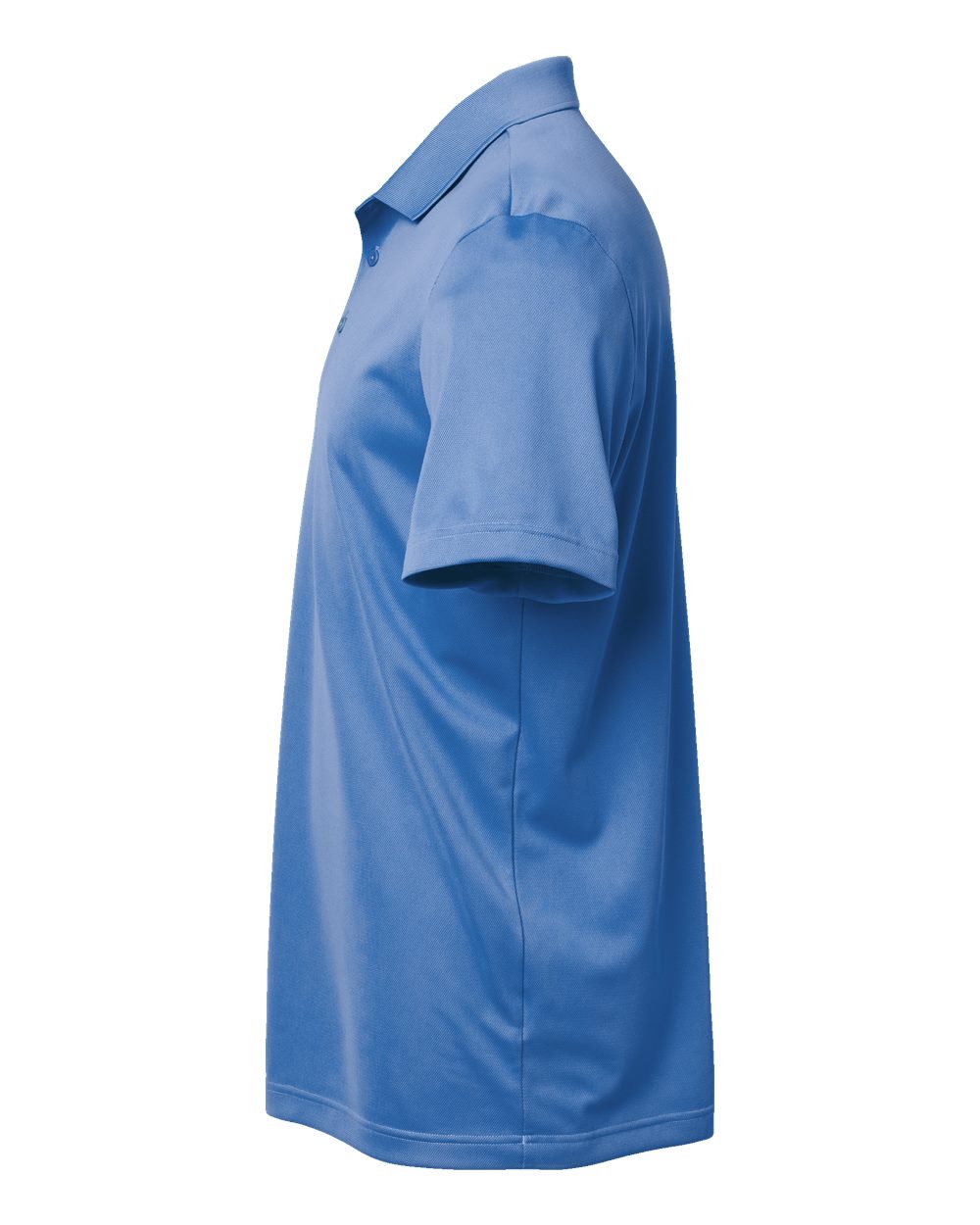 Left View of Blue Fusion Basic Sport Polo - A430 plain