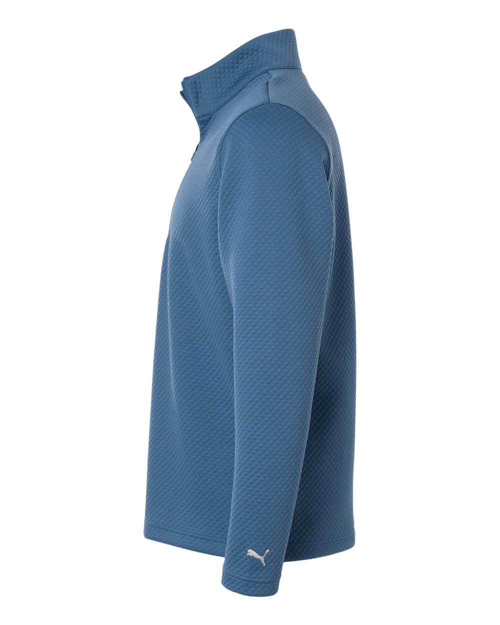 Left View of Blue Horizon Men's Pebble Quarter-Zip Pullover - 638595 plain